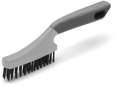 Stålbørste med gummigreb 3 rækker