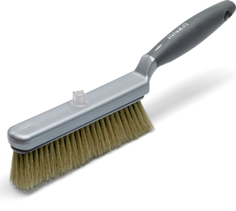 Støvkost med lys naturbørste vendbar